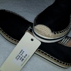 Joy&Mario black espradille! Size 8.